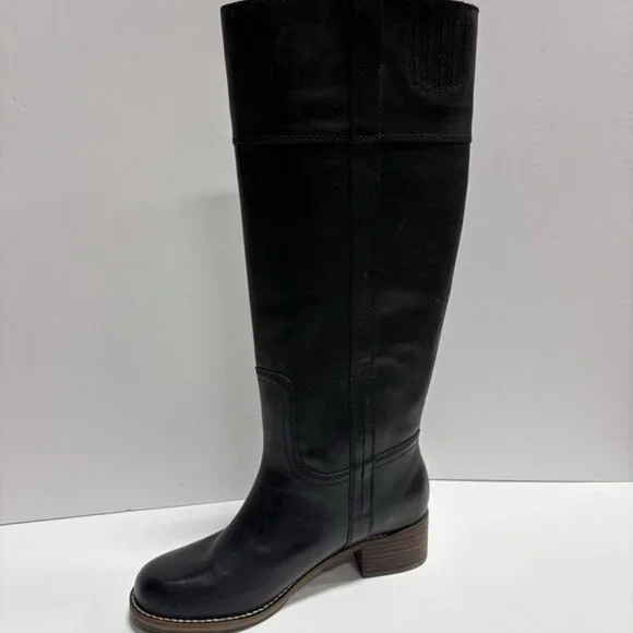 Lucky Brand Women’s Hidranja Black Knee High Boots, Size 6.5 M